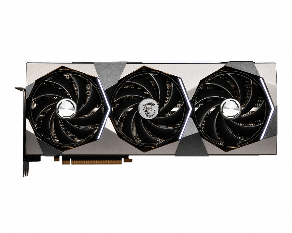 MSI GeForce RTX 4080 SUPRIM X 16GB GDDR6X, PCIe 4.0, HDMI 2.1a, 3x DisplayPort 1.4a, 16-pin Stromanschluss, 3x Lüfter