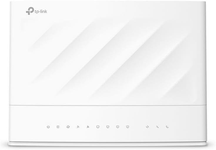 TP-Link Archer VX1810v Modem Router VDSL/ADSL, AX1800Mbps Dual Band WiFi 6, Profilo VDSL2 35b, VoIP, 4 Porte Gigabit, Porta DSL, FXS, Compatibile con VDSL2/ADSL2+/ADSL2/ADSL, Porta USB AX1800 Wi-Fi 6
