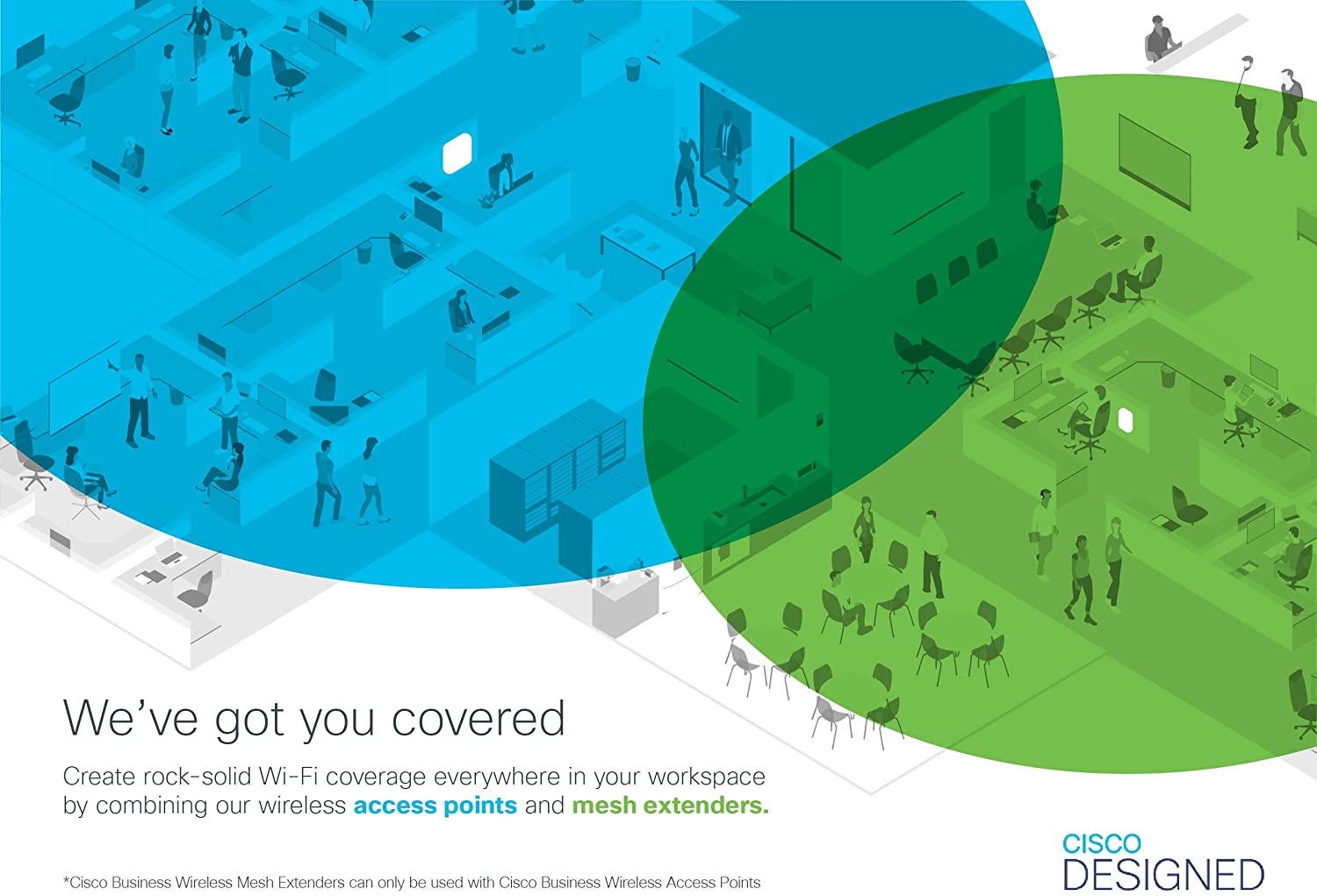 Cisco Business 140AC 802.11ac 2x2 Wave 2 Access Point 1 GbE-Port – Deckenmontage, eingeschränkter Schutz während der Lebensdauer (CBW140AC-E) 867 Mbit/s/Decke oder Wand/1GE-Port/Einzelpaket