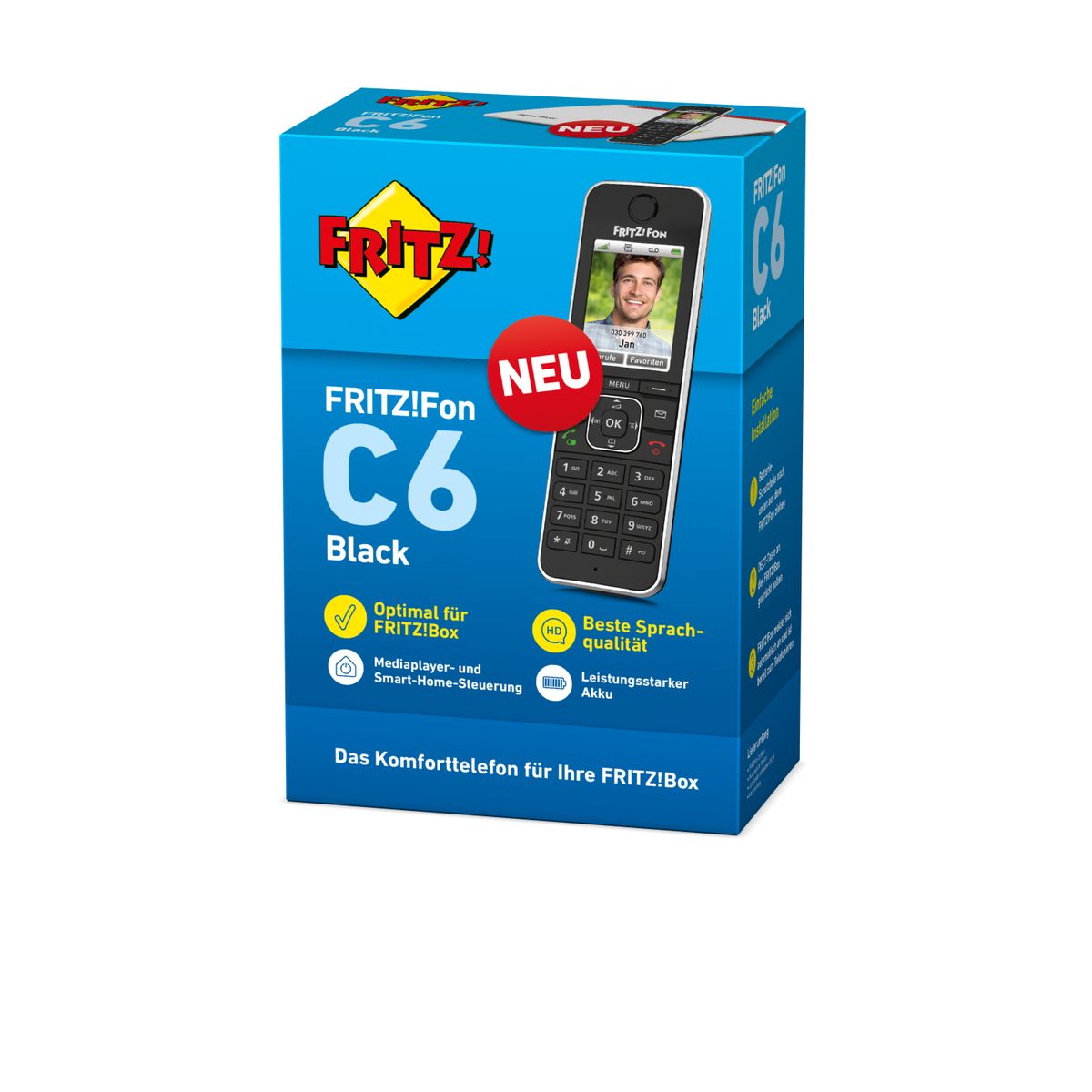 AVM 20002964 FRITZ!Fon C6 DECT-Telefon Anrufer-Identifikation