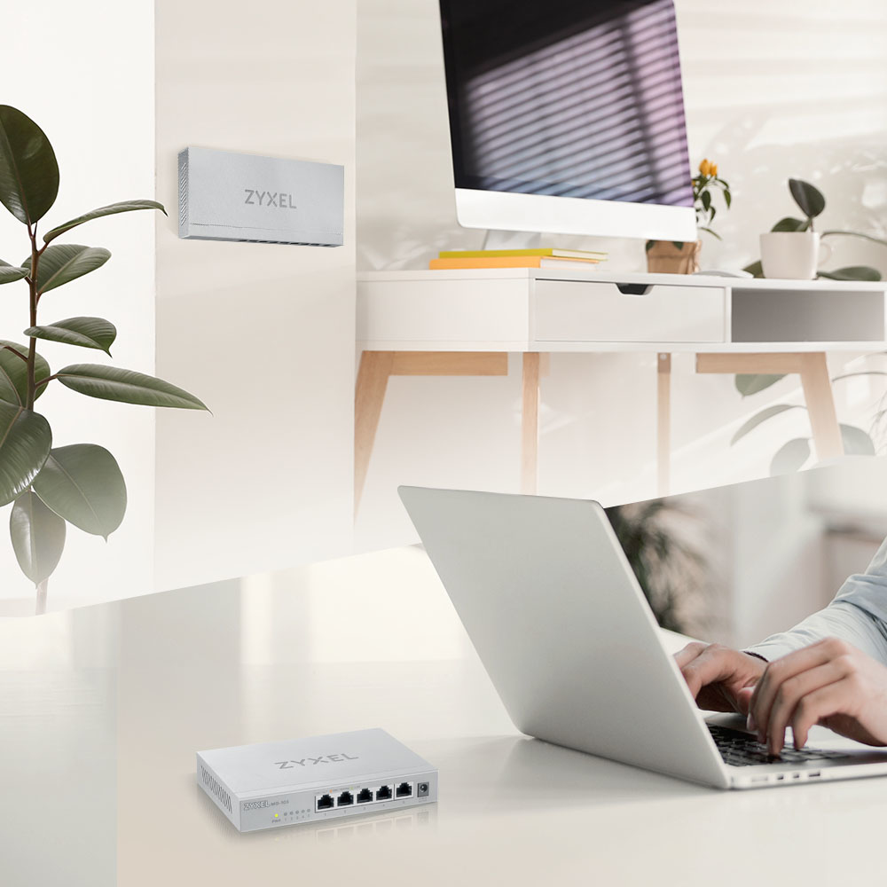 Zyxel MG-105 Unmanaged 2.5G Ethernet (100/1000/2500) Stahl