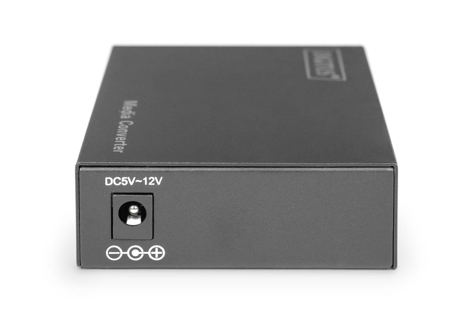 Digitus DN-82211 10 Gigabit Medienkonverter, 10G RJ45 & SFP, PoE, 5 V DC, 80 km Reichweite, Schwarz, EU