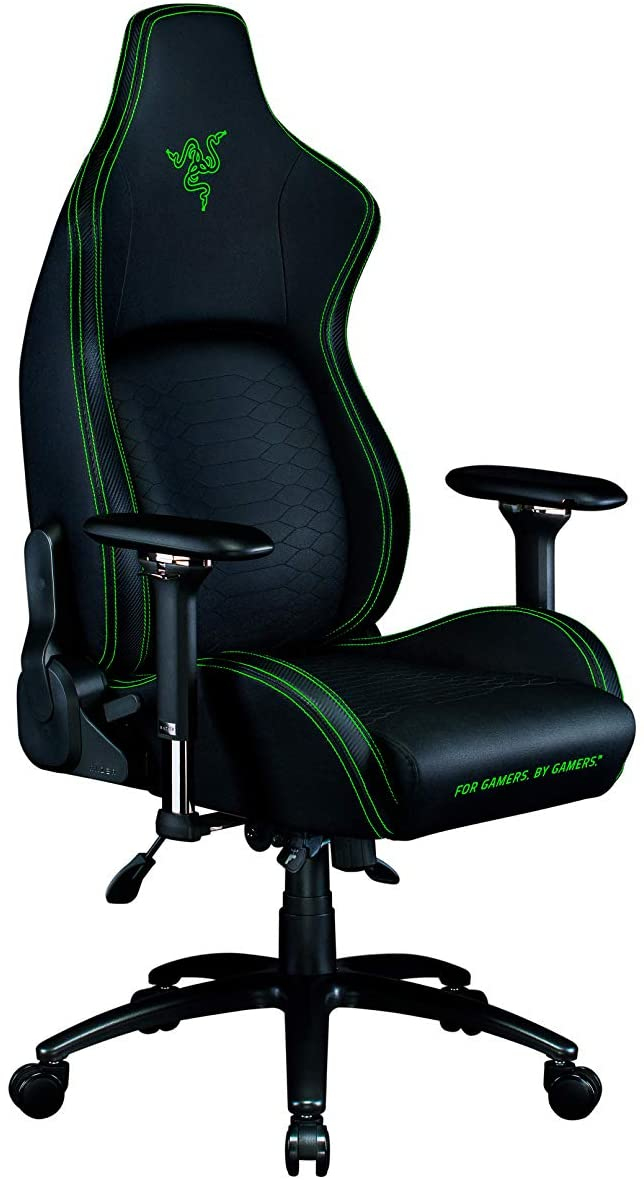 Razer Iskur Ergonomic Gaming & Office Chair PVC < 136kg Lumbar Support Headrest Black
