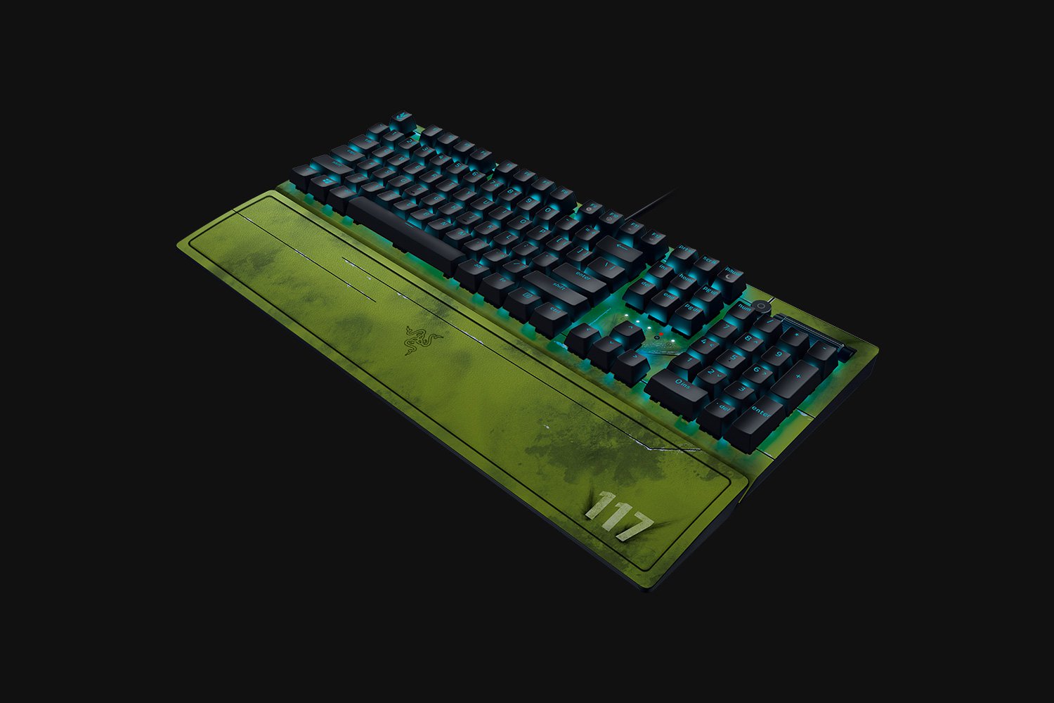 Razer BlackWidow V3 Halo Infinte Gaming Keyboard Green Switches RGB UK Layout QWERTY