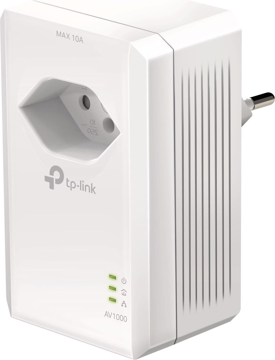 TP-Link TL-PA7017P KIT Powerline-Starterkit mit Passthrough-Steckdose, v4.0, CH