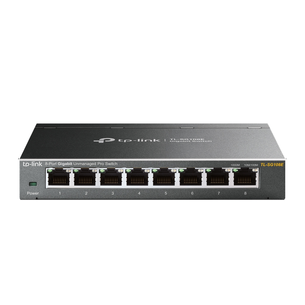 TP-Link TL-SG108E Netzwerk-Switch Managed L2 Gigabit Ethernet (10/100/1000) Schwarz V6