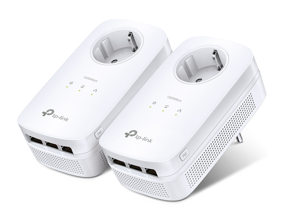 TP-Link AV1300-Gigabit-Powerline-Adapter KIT mit Steckdose