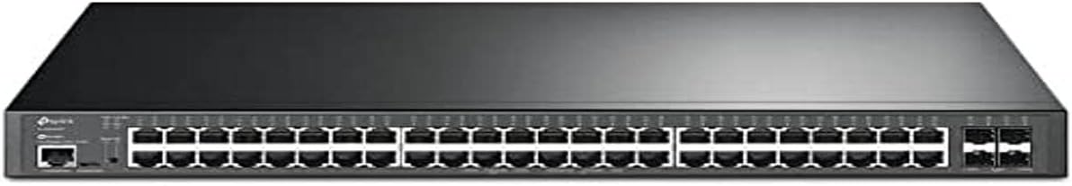 TP-LINK JetStream 48-Port Gigabit and 4-Port 10GE SFP+ L2+ Managed Switch with 48-Port PoE+