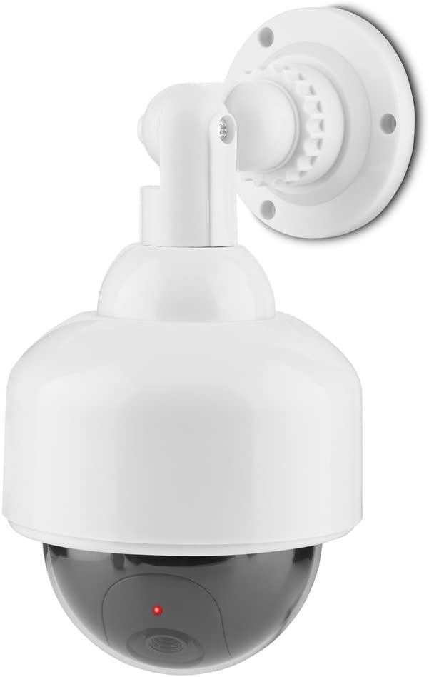 Zerone Security Camera Blind CCTV Hood Realistic View with Flashing Red LED Light 360 Degree Rotation and Waterproof Security Surveillance System