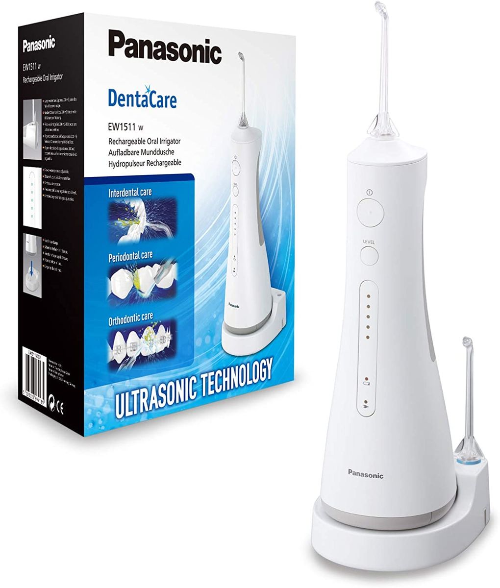 Panasonic Ultra Sonic Oral Irrigator (Electric, Interdental Cleaning, Integrated Charging Station) White