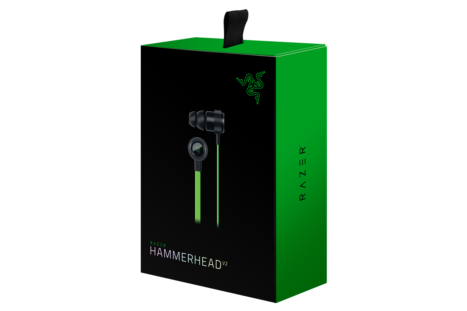 Razer Hammerhead V2 Wired 3.5mm In-Ear Stereo Mobile Köpfhörer schwarz/grün