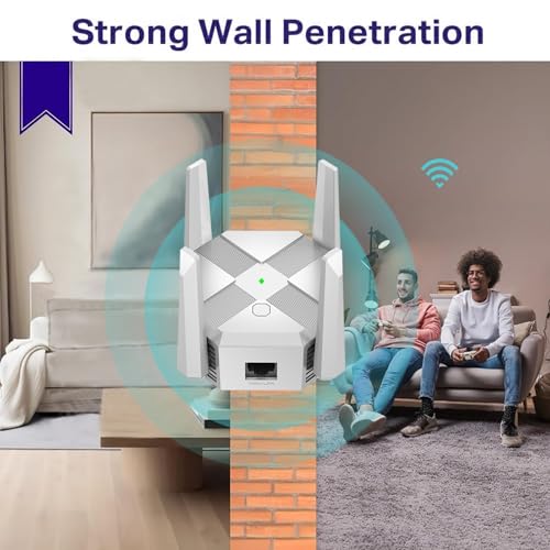 Cluvox Cluvox WiFi Repeater, 1200 Mbps, Dual-Band 2,4/5 GHz, 4 Antennen, Weiß