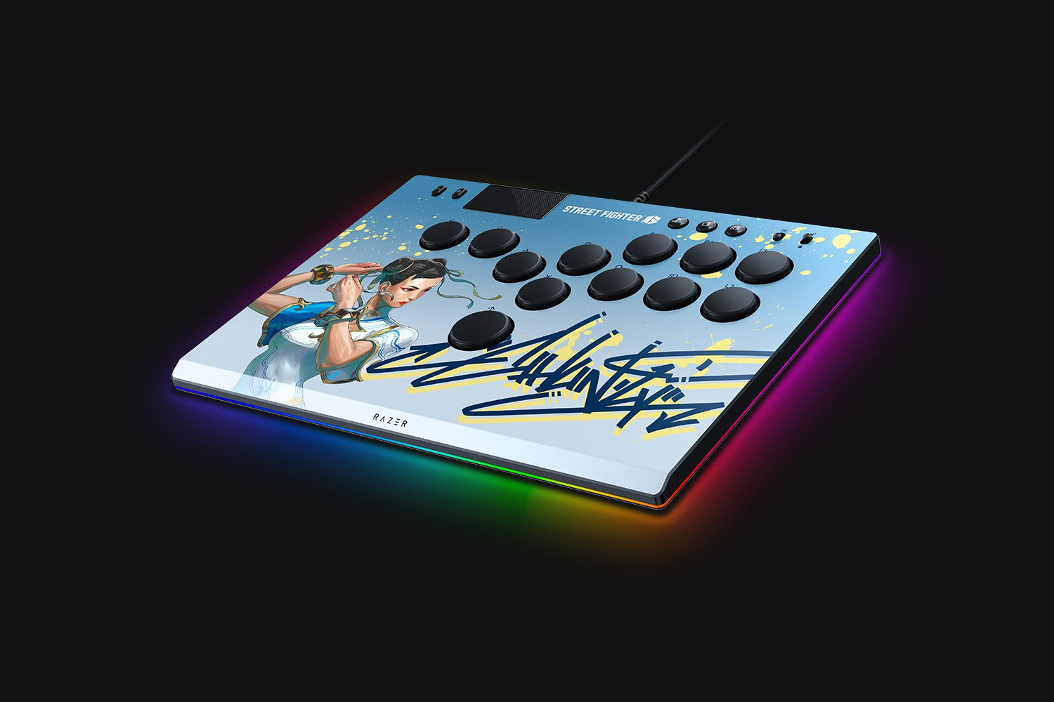 Razer Kitsune SF 6 Chun-Li Edition Arcade-Controller Optical All-Button Controller for PlayStation 5 PC