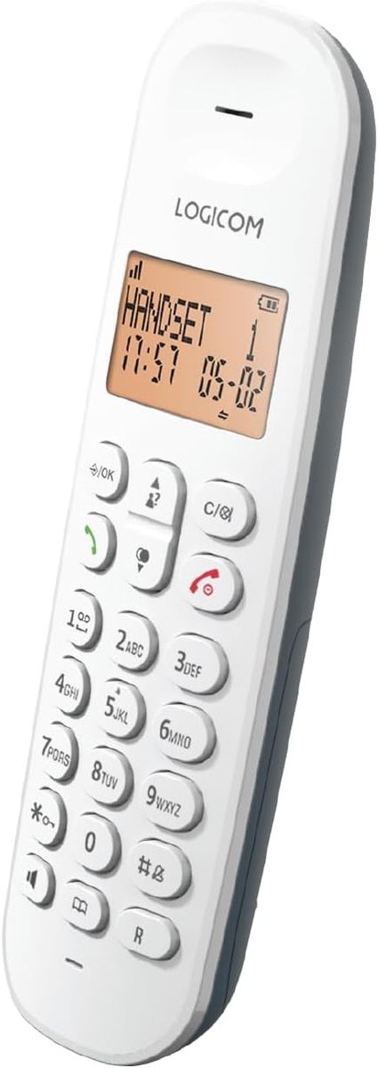Logicom ILOA 150 Schnurloses Festnetztelefon ohne Anrufbeantworter – Solo – analoge und dect-Telefone – Schiefer