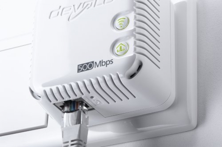 devolo dLAN 500 Wi-Fi Starter Kit PowerLan 2er Set UK