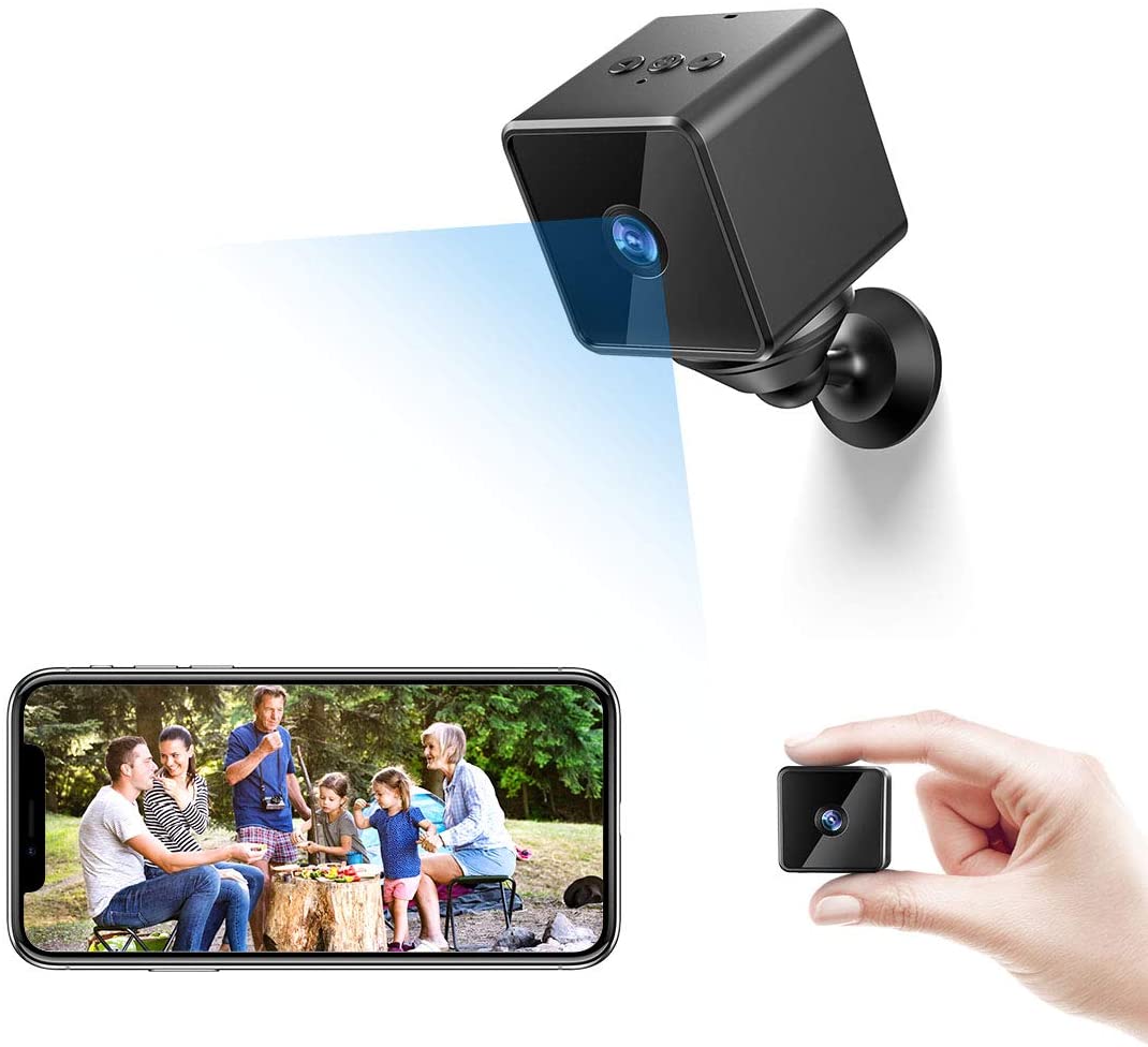 MHDYT Mini Camera, Full HD 1080P Portable Small Security Camera, Micro Nanny Cam