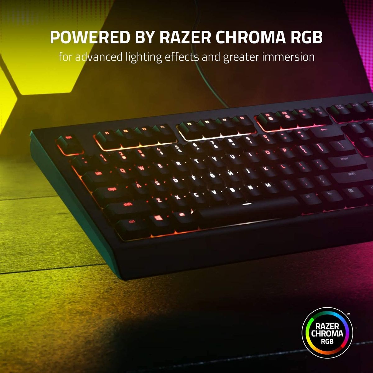 Razer Cynosa V2 Gaming Keyboard Membrane Switches Chroma RGB Media CHE Layout - QWERTZ