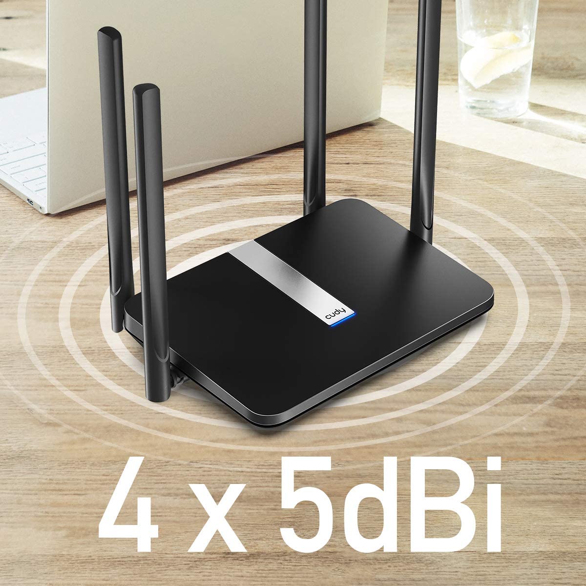 Cudy AC 1200Mbit/s WLAN 4G LTE Mesh Router 150 Mbit/s LTE-Download WLAN 1200Mbit/s LAN/WAN-Port FDD TDD DDNS VPN SIM