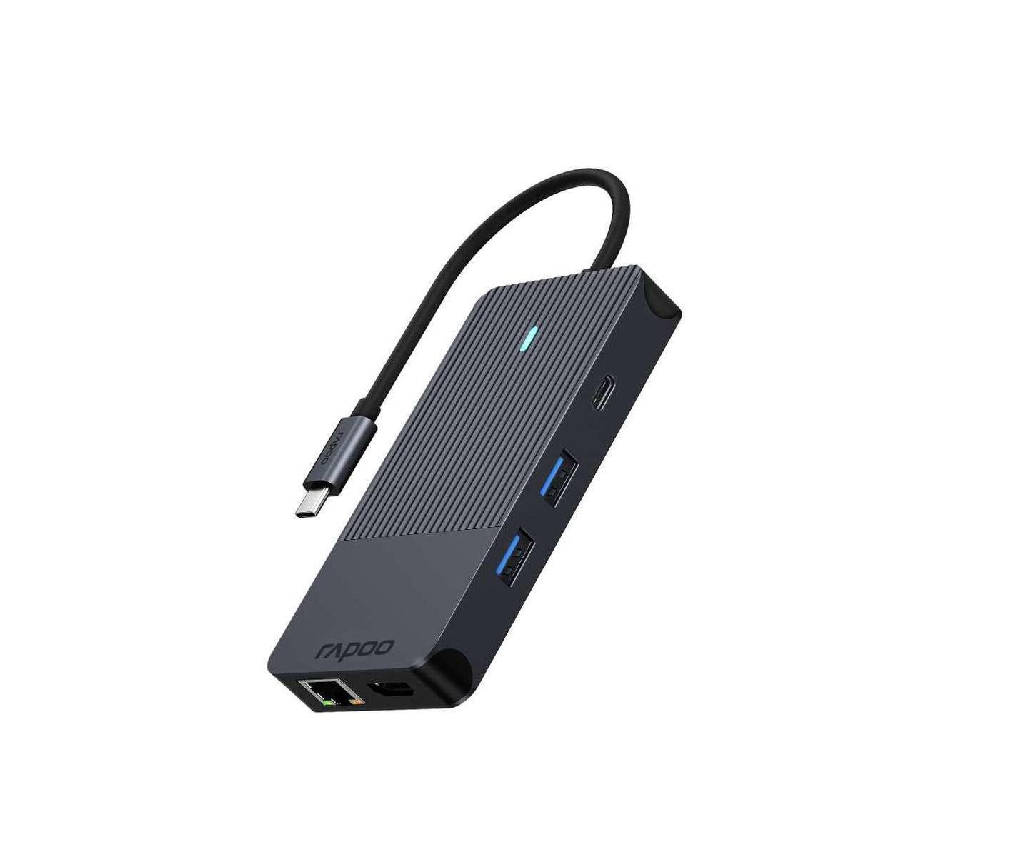 Rapoo UCM-2005 10-in-1 USB-C Multiport Adapter 100W Power Delivery HDMI DisplayPort LAN USB-C USB-A 3.0 microSD AUX v1.0