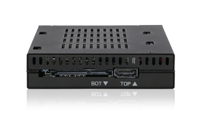 Icy Dock MB522SP-B 2-Bay HDD/SSD Dockingstation, SATA 6 Gbit/s, 2,5/3,5 Zoll, Hot-Swap, Schwarz