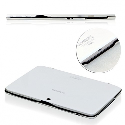 Sharon Samsung Galaxy Tab 3 10.1 Alu Case mit integrierter Bluetooth Tastatur Tastatur Case für Galaxy Tab 3 GT-P5200 GT-P5210 GT-P5220 DE-Layout