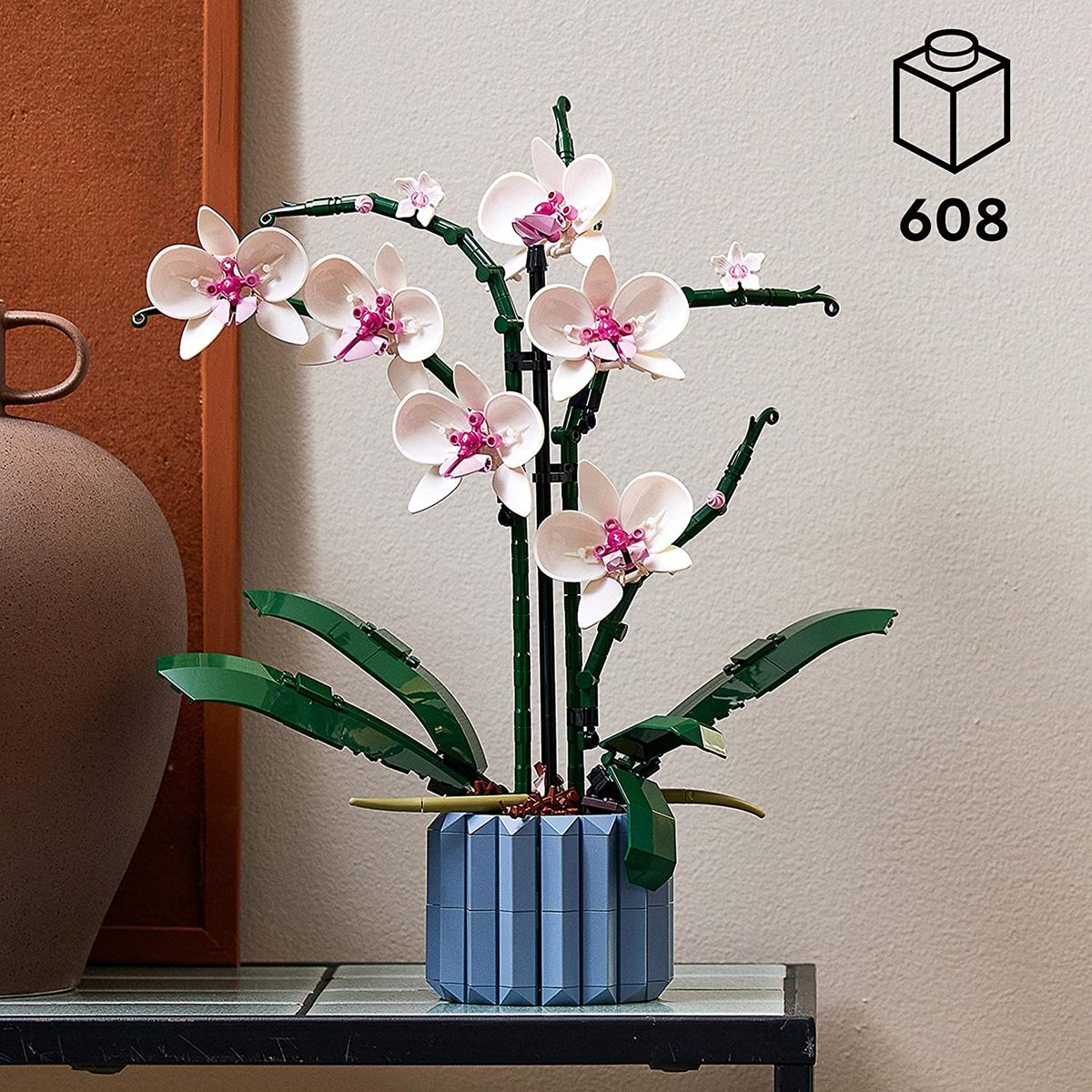 LEGO 10311 Icons Orchidee Set für Erwachsene zum Basteln von Zimmerdeko mit künstlichen Pflanzen, Botanical Collection Home Deko, Geschenk für Sie & Ihn Single