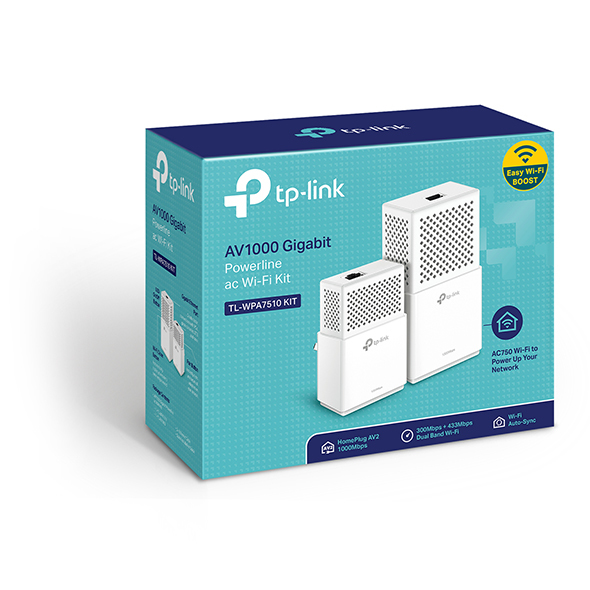 TP-Link TL-WPA7510 KIT 1000 Mbit/s Ethernet/LAN WLAN Weiß