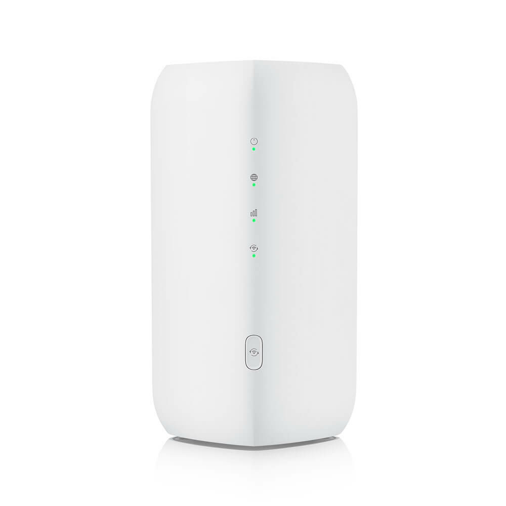 Zyxel FWA505 Mobilfunk-Router 4G/5G, LTE-TDD/FDD, Sub6 NSA/SA, Indoor WLAN & LAN, TS-9 Antenne, 2x LAN, USB 2.0, Weiß