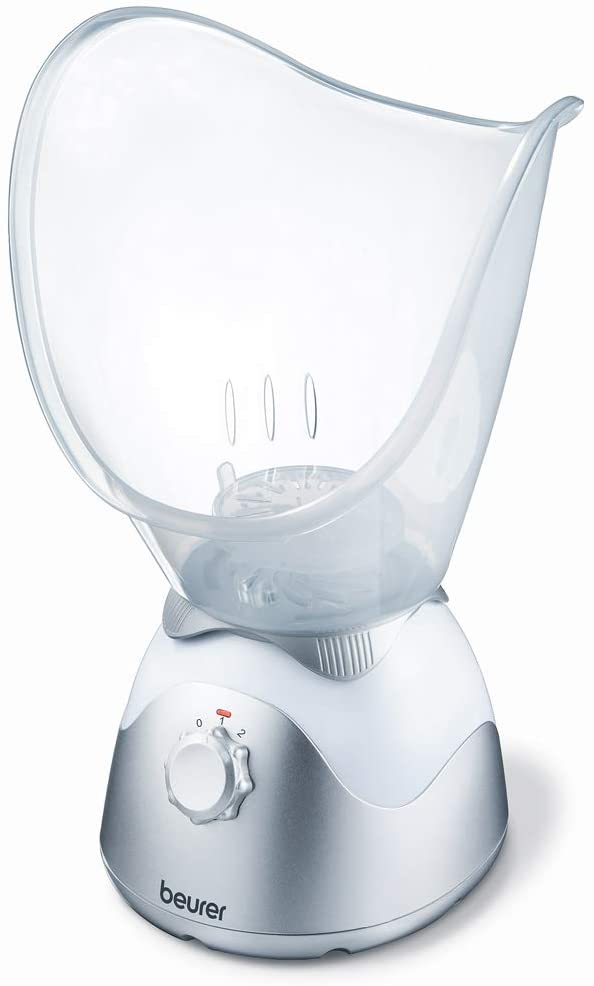 Beurer FS 50 facial sauna For main care, inhalation, pore cleansing, moisturizing with possible aroma therapy, incl. 2 attachments and stepless steam control