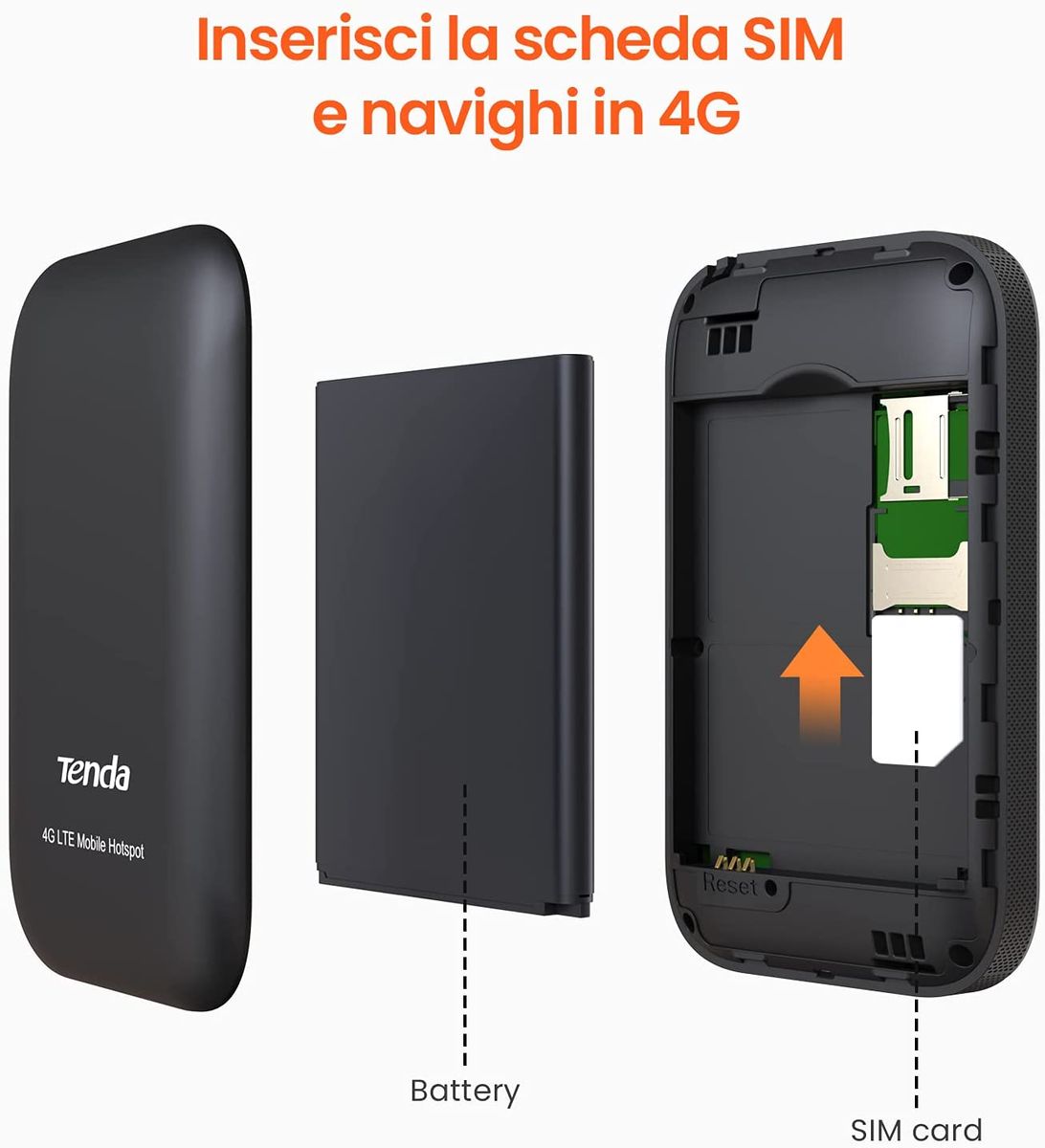 Tenda 4G185 V2.0 WLAN Router Single Band (2.4GHz) 3G 4G Black