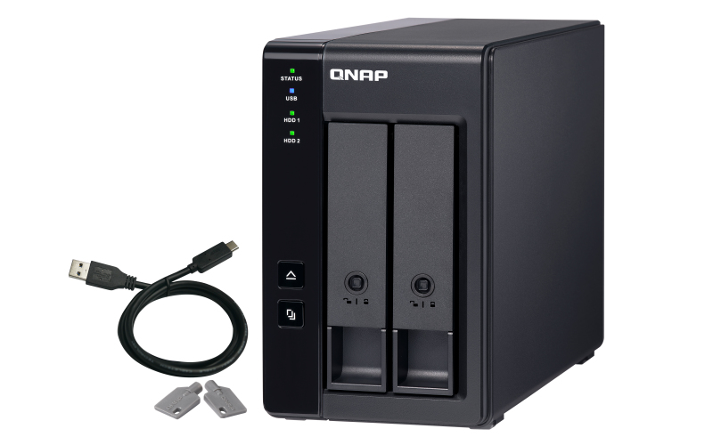 QNAP TR-002 Speicherlaufwerksgehäuse HDD / SSD-Gehäuse Schwarz 2.5/3.5"