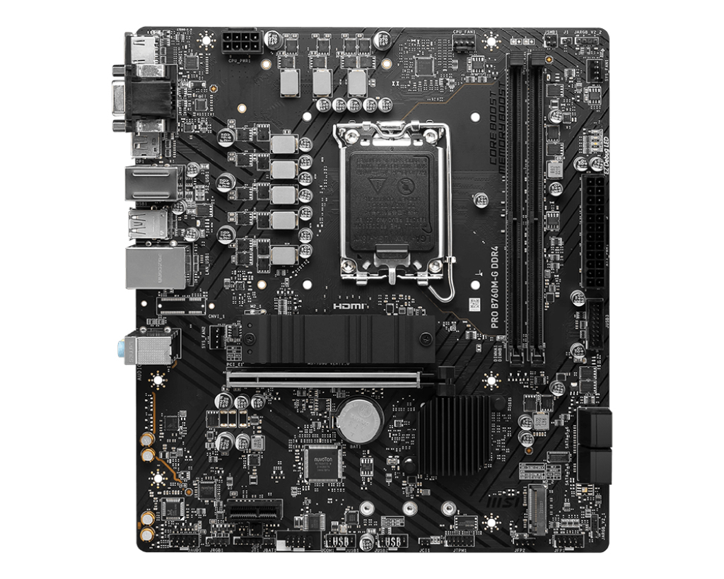 MSI PRO B760M-G DDR4 Motherboard Intel B760 LGA 1700 micro ATX