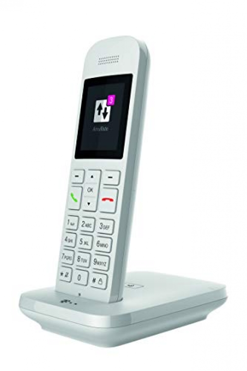 Telekom Sinus 12 in Festnetz Telefon schnurlos 5 cm Farbdisplay beleuchtete Tastatur Anschlussunabhängige Nutzung an Allen handelsüblichen Routern Standardanschlüssen