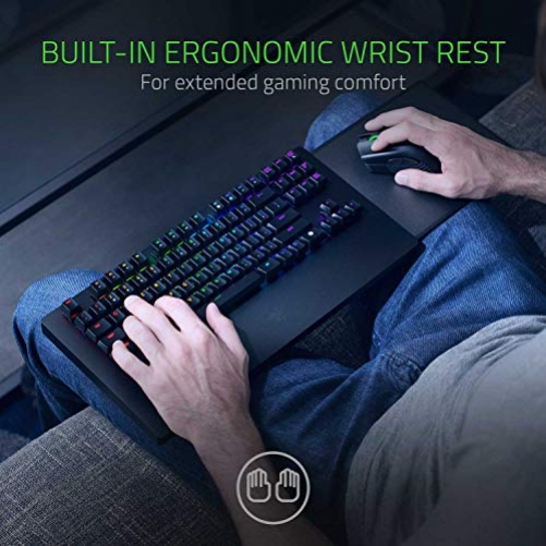 Razer Turret Gaming Lapboard & Mouse Wireless RF Deskset Green Switches for Xbox One Black UK-Layout