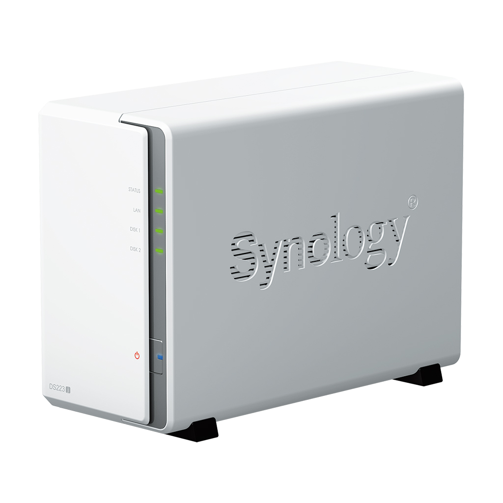 Synology DiskStation DS223J NAS & Speicherserver Desktop Realtek RTD1619B 1 GB DDR4 0 TB DiskStation Manager Weiß