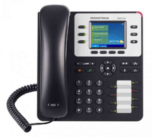 Grandstream Networks GXP2130 V2 IP-Telefon Schwarz, Weiß Kabelgebundenes Mobilteil LCD 3 Zeilen