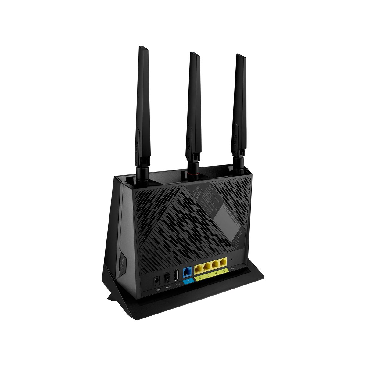 ASUS 4G-AC86U LTE WLAN-Router (WiFi-5 AC2600, SIM Slot, LTE Cat. 12 bis zu 600 Mbits, Gigabit LAN, AiProtection), 90IG05R0-BM9100, Router 4G - Wi-Fi 5 WiFi5