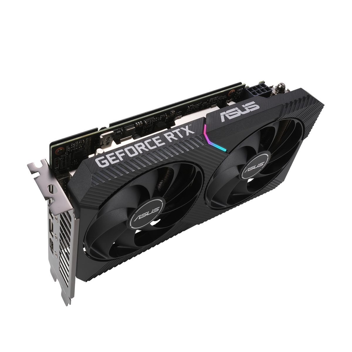 ASUS Dual RTX3060-O12G-V2 OC Edition NVIDIA GeForce RTX 3060 12 GB GDDR6, PCIe 4.0, HDMI 2.1, 3x DisplayPort, 2x Axial-Lüfter, 2-Slot