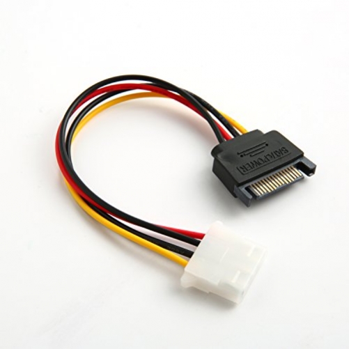 marktol PCI-E 1 X zu 16 X Powered Riser Adapter Karte 60 cm USB 3.0 Power Kabel SATA 15 pin-4pin Power Adapter Kabel 3pcs