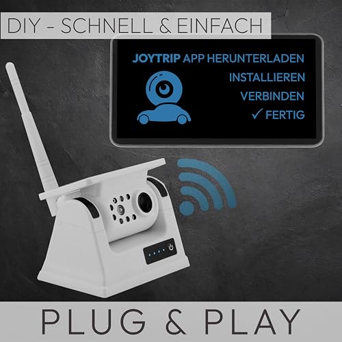 VSG 24 Touring WLAN Rückfahrkamera HD Akku 9600 mAh Magnetmontage Kabellos mit Monitor für Wohnmobil und LKW