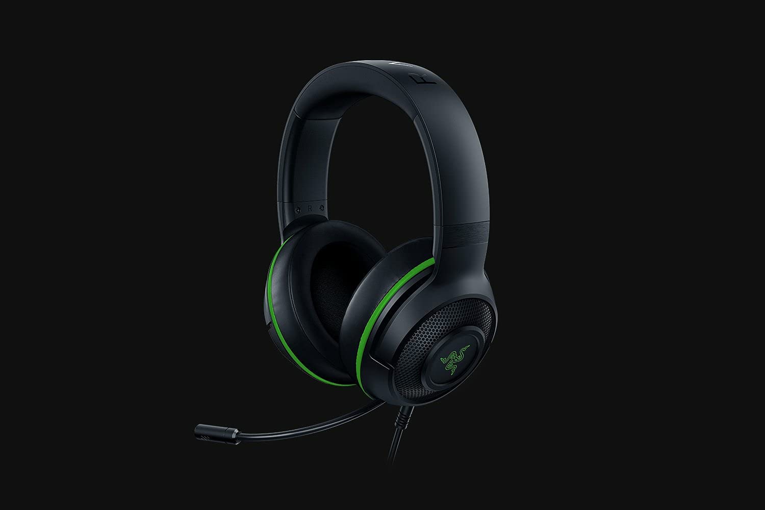 Razer Kraken X for Xbox Gaming Headset Virtual 7.1 Surround-Sound 3.5mm Multi-Plattform Black/Green 1
