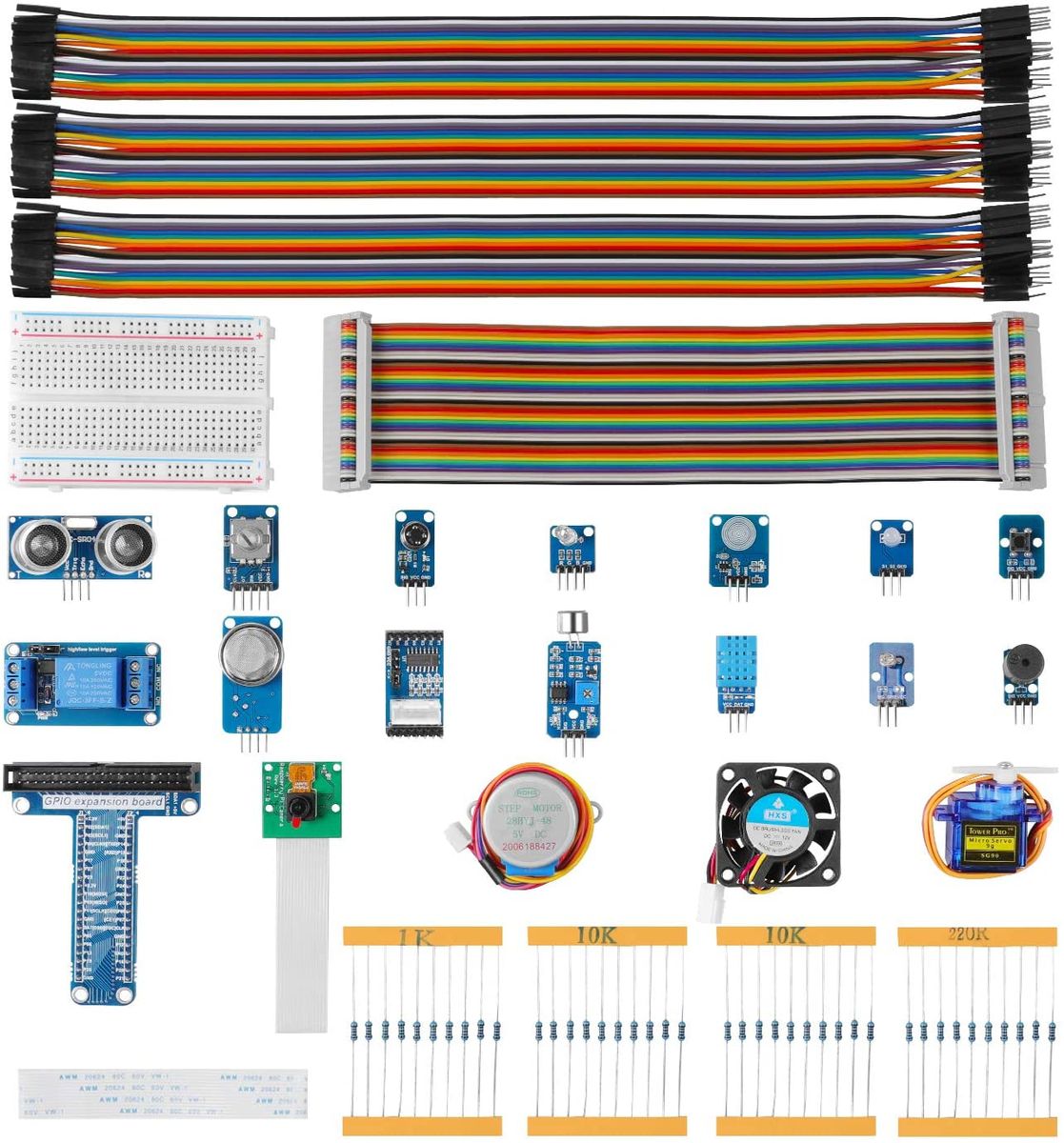 LABISTS Ultimate Starter Kit, Raspberry Pi Starter Kit, Support Python C, with Free Tutorials, Solderless Breadboard and Accessories
