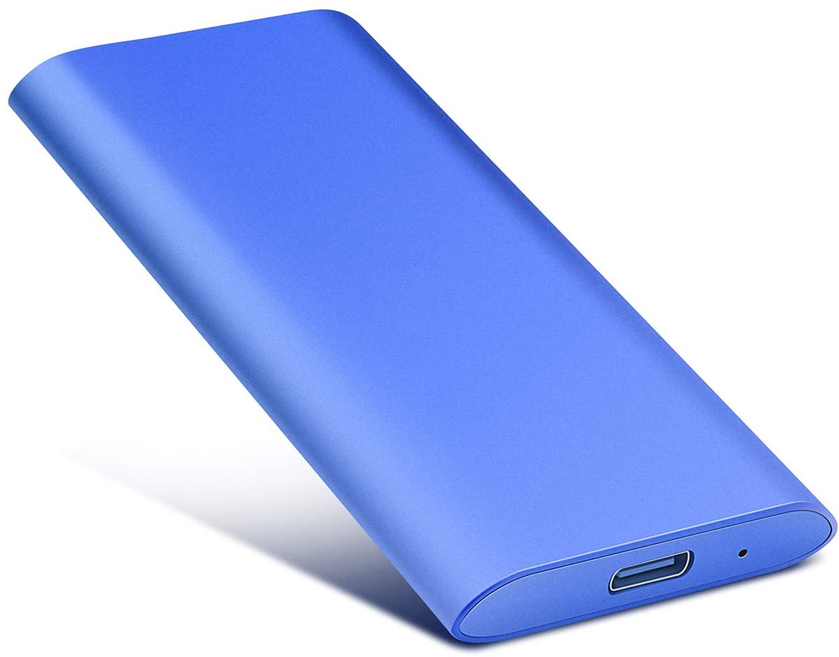 External Hard Drive 2to USB3.1 External Hard Drive for PC, Mac, Desktop, Laptop, Wii U, Xbox(2to, Blue)