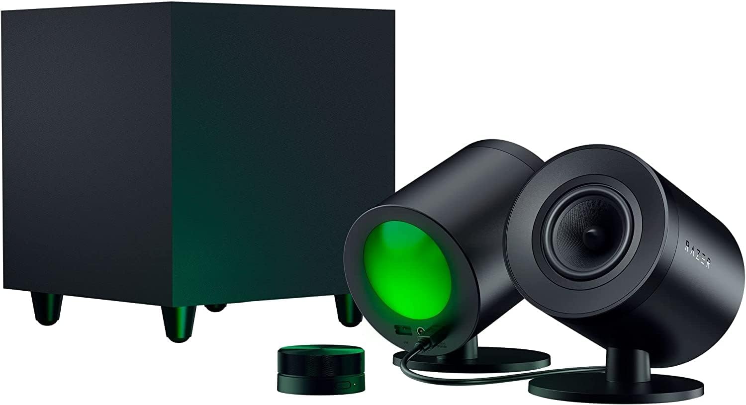 Razer Nommo V2 Pro Gaming Speaker + Wireless Subwoofer 2.1 Surround-Sound System BT USB for PC RGB Black EU