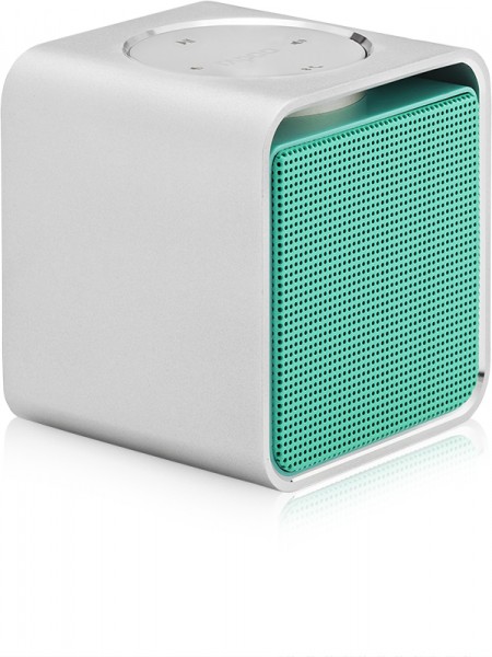 rapoo A300 Mono 3W NFC Mobile Bluetooth Mini Lautsprecher silber/grün