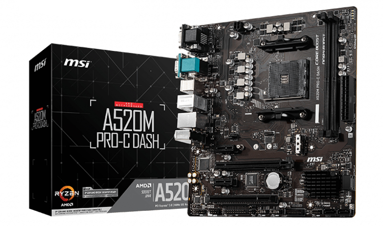 MSI A520M PRO-C Dash A520M PRO-C DASH A520M PRO-C DASH M-ATX