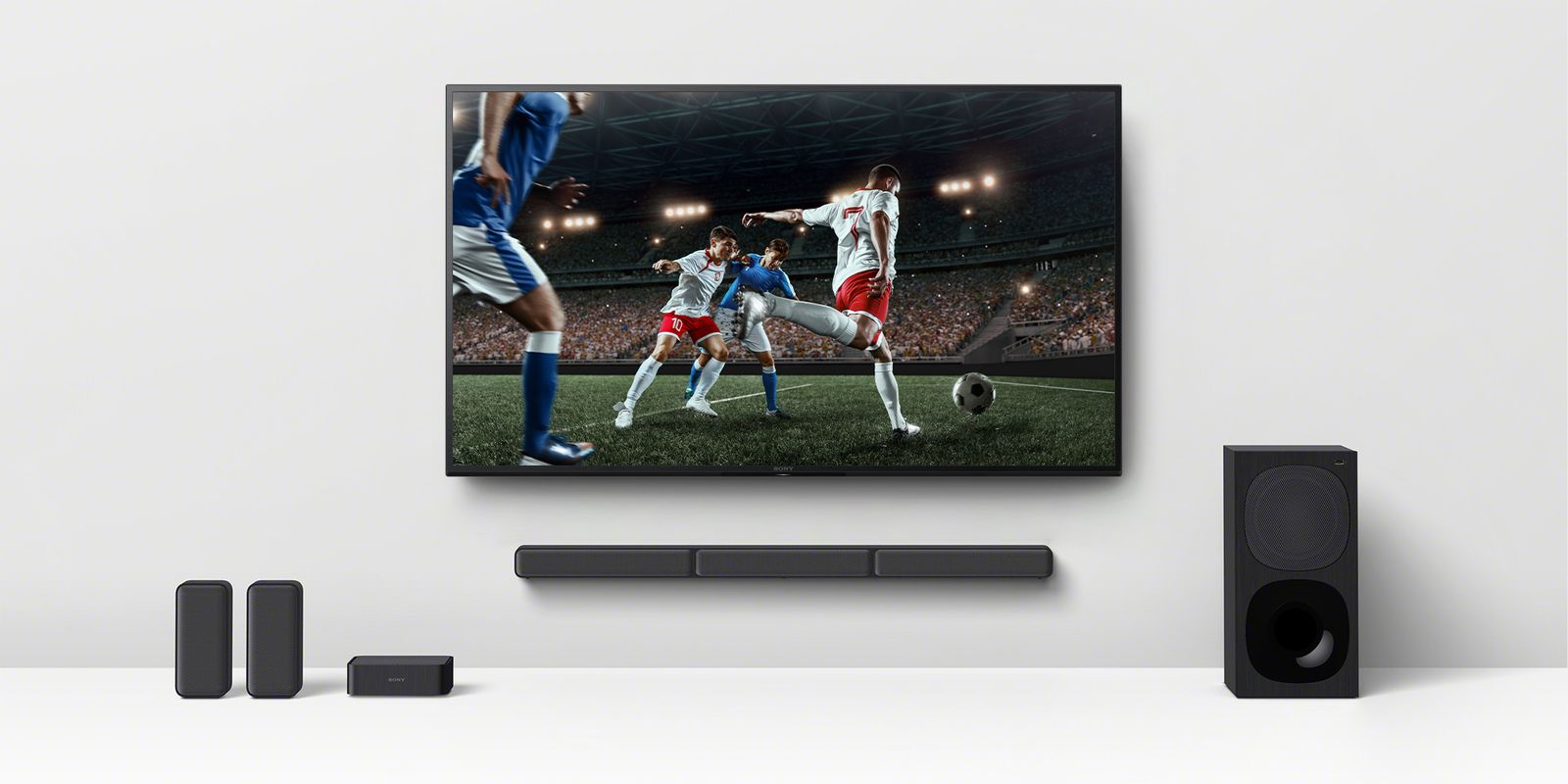 Sony HT-S40R 5.1 Surround Soundbar mit Subwoofer Rear Lautsprecher Bluetooth