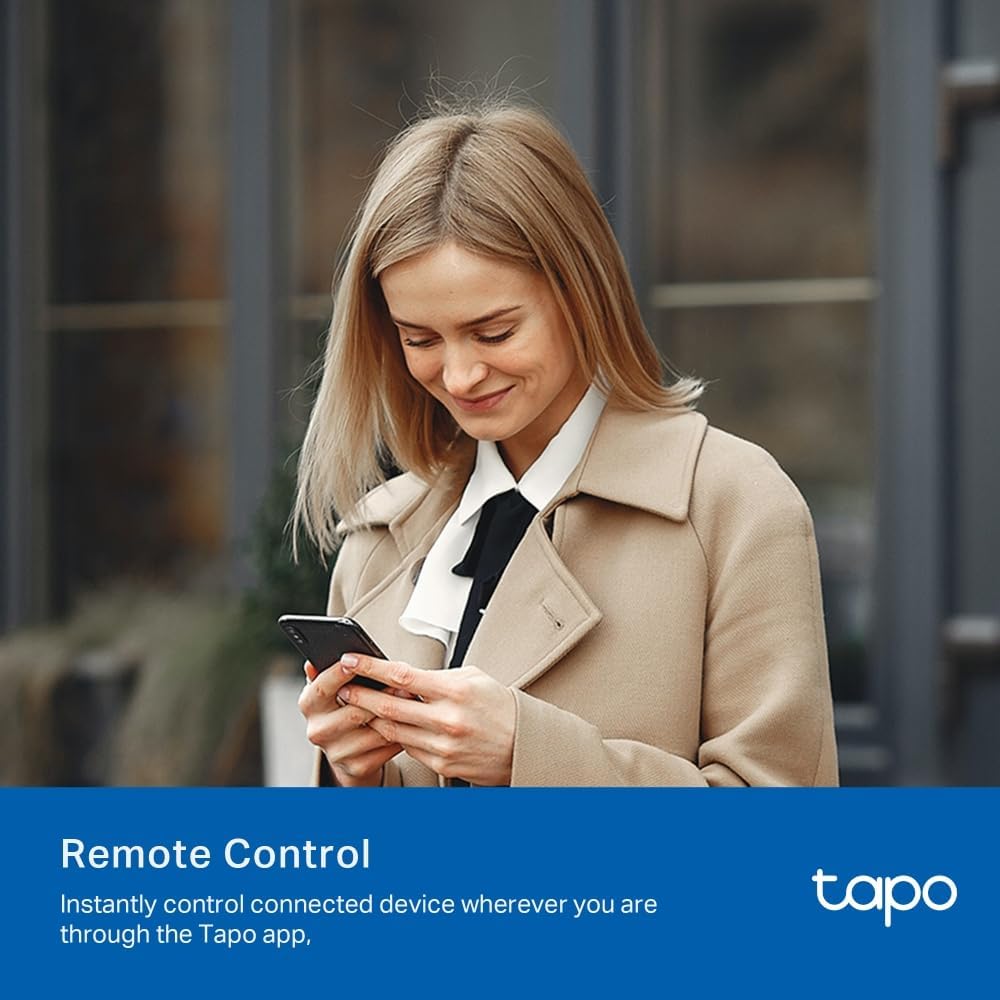 TP-LINK Tapo Nano Smart WLAN Steckdose Tapo P115 mit Energieverbrauchskontrolle, Smart Home Alexa Steckdose, funktioniert mit Alexa, Google Home, Sprachsteuerung, Fernzugriff, Kein Hub notwendig(4er-Pack)