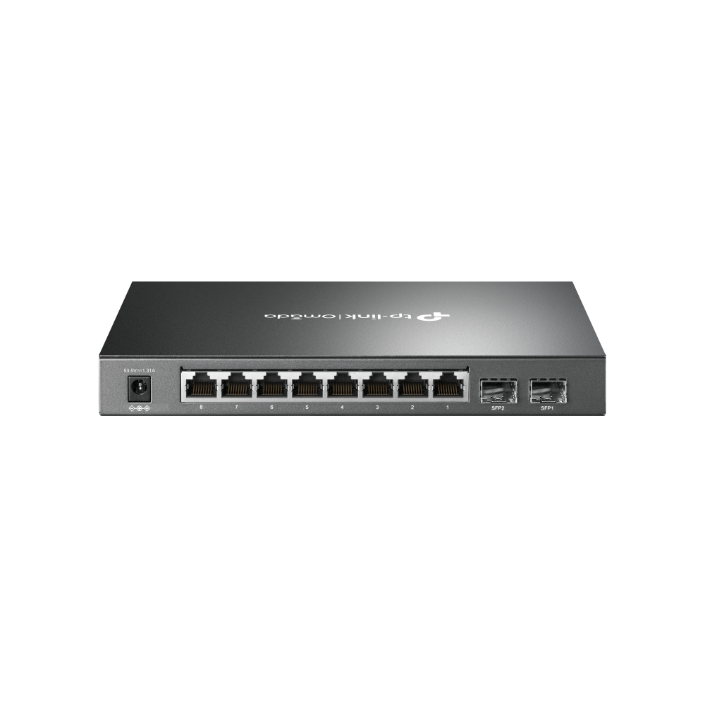 TP-Link Omada SG2210P Netzwerk-Switch Managed L2/L2+ Gigabit Ethernet (10/100/1000) Power over Ethernet (PoE) Schwarz