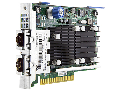 HP 700759-B21 HPE FlexFabric 10Gb 2P FLR-T PCIe Netzwerkadapter, 10GBASE-T, 10 GbE, für ProLiant Gen8/Gen9
